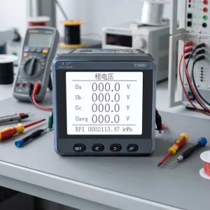 EASTSONG ES600 12-Channel Three Phase IP65 Wireless Temperature Measurement Device Switchgear Power Meter RS485 Modbus RTU Meter