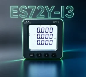 EASTSONG ES72Y-I3 72x72mm Three Phase AC Current Panel Meter LCD LED Digital Ammeter 5A RS485 Modbus RTU 0.5 Class IP65 EMC