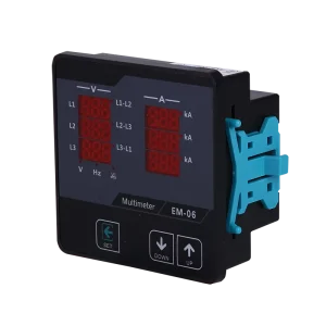 EM 06 Digital Multimeter Three Phase Panel Meter Volt Ampere Frequency Phase Sequence
