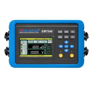 EM7540 1kHz AC 4-Wire Kelvin 3mOhm 1uOhm Lithium Lead-Acid Battery Internal Resistance Tester