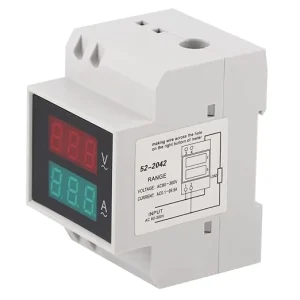 EPN52 Three Phase Energy Meter LCD Display Din Rail Monitor Voltage Current Power KWh Frequency Power Factor 220V AC