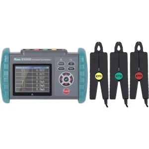 ES2020 3 Three Phase Digital Clamp Phase Meters VA Voltage Ammeter Power Meter W/Phase Sequence Test