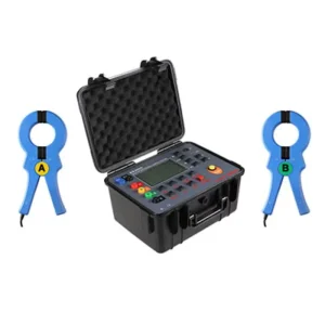 ES3002 Portable Electronic Earth Resistance Meter Double Clamp Multi Function Grounding Tester