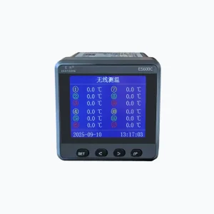 ES600C-CW-6 6-Channel Three-Phase Industrial Wireless Temperature Measurement Device LCD RS485 Temp Monitor Wide Voltage AC DC