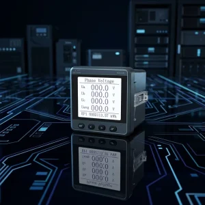 ES600E Multifunction Three Phase Power Meter 0.5S Class kWh Voltage Current Power Factor RS485 Modbus RTU LCD IP65