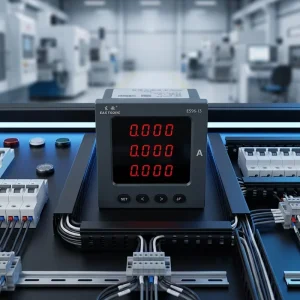 ES96-I3 Digital Three Phase Ammeter 0.5 Grade Accuracy RS485 Modbus LED Panel Current Meter for Electrical Distribution