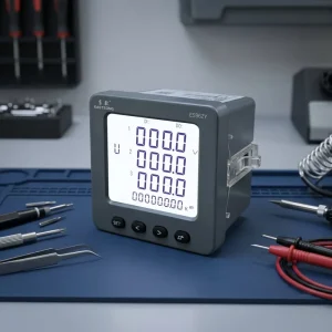 ES96ZY K4 96*96mm Digital Power Meter 2~31 Harmonic Measurement 4DI 4DO Four Quadrant Energy RS485 Panel Meter