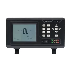 ET512 DC Lower Resistance Tester 10uohm~200kohm With LCD Screen Resistance Meter