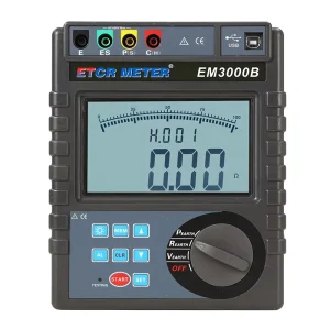 ETCR EM3000B 4 Pole Wenner Method Soil Resistivity Tester with Alarm Function for Construction Earth Soil Resistivity Tester