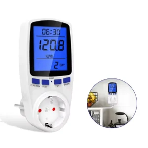 EU Plug Watt Meter Ac Digital Electric Power Meter Kwh Meter Smart Electric Energy Meter