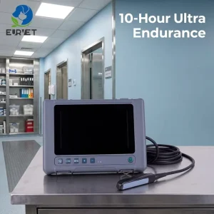 EURVET IP67 Waterproof Veterinary Ultrasound Device with 10-Hour Battery for Outdoor Field Work