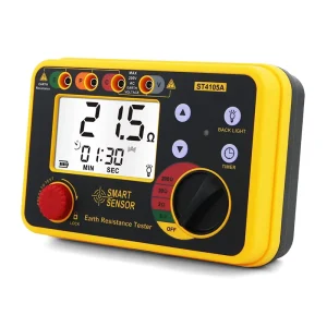 Earth Resistance Tester Digital Grounding Resistance Meter ST4105A