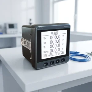 Eastsong ES600E 96x96mm Class 0.5S Panel Meter RS485 Modbus Three Phase Power Quality Analyzer Harmonic Analysis IP65 8-Digit