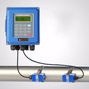 Easy Installation RS485 Clamp On Sensors Oil Liquid 2” Wall Mounted Water Ultrasonic Flowmeter 4 20mA Medidor De Flujo
