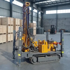Easy Operation 300m Portable Diesel Hydraulic Rotary Water Well Drill Rig with Stable Performance and Engine