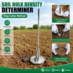 Easy Storage High Accuracy Soil Bulk Density Meter Ring Cutting Method for Farm Soil Laboratory Routine Test