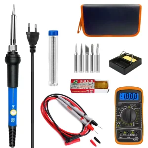Electric Soldering Irons With Bit 60W 110V 220V Soldering Iron Mini Digital Multimeter Soldering Irons Kit