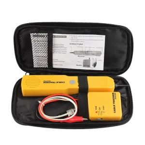 Electrical Wire Tracer and Circuit Tester Tone Generator Probe Kit with RJ11 Plug Clips