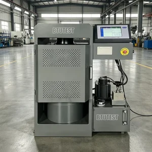 Electro-Hydraulic Compression Testing Machine 2000 kN EN ASTM Concrete Cube Cylinder