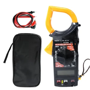 Electronic Count Digital True DT 266 Measuring Voltage Tester AC DC Current DT266 Digital Clamp Meter Multimeter