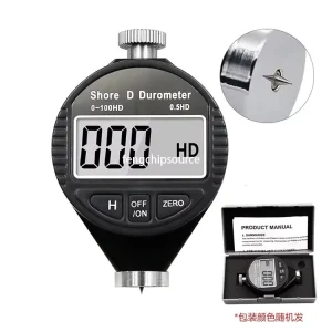 Electronic Digital Display Shore Durometer Silicone Plastic Rubber Tire Hardness Tester A/C/D Type