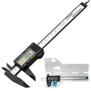 Electronic Digital Vernier Caliper 150 mm Carbon Fiber Composite Measuring Tool