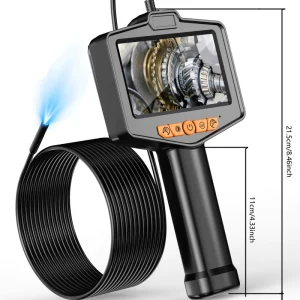 Endoscope Camera 1080P HD Industrial Borescope 4.3” Screen 8mm Inspection Snake Pipe Inspection Camera Car IP67 Waterproof 70