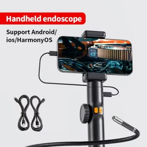 Endoscope Factory Portable Industrial Car Repair Diagnostic Tool Borescope HD Rigid 4.5 Inch IP67 Waterproof LED Illuminated
