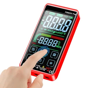 Equips 4.5 Inch Colorful Full Screen Auto Ranging 9999 Digit Touch Screen Smart Digital Multimeter Multi Tester
