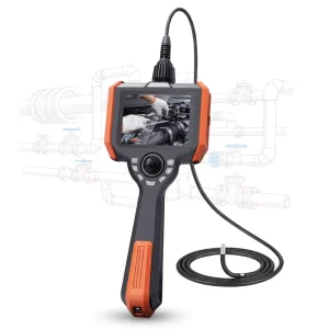 Extra-long 6mm Pipeline Borescope Camera 15m 20m 360° Articulation IP67 Videoscope Camera for Boiler Tubes and Water Feed Pipes