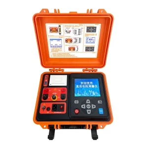 F451 High Accuracy 0.02 DC Resistance Tester Transformer 220V 1 Year IP55 Protection Metal 14W Electrical Testing