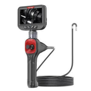 F606B Industrial 1M Cable 6Mm Waterproof CMOS 4 Way Rotation Articulating Borescope Camera Car Repair Steerable Borescope
