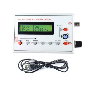 FG 100 Function Signal Generator DDS Function Signal Generator 1 HZ 500KHZ Signal Generator FG 100