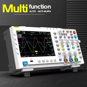 FNIRSI 1014D 2-in-1 Digital Oscilloscope Dual Channel Input 100MHz Analog Bandwidth with Built-in Signal Generator Function