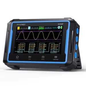 FNIRSI 2C53P Tablet Oscilloscope 50MHz 250MS s Dual Channel Digital Oscilloscope Multimeter DDS Signal Generator Touch Screen