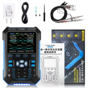 FNIRSI Blue Appearance DPOX180H Handheld Dual Channel Digital Oscilloscope 180MHz-3DB 2 In1Function Signal Generator Fluorescence