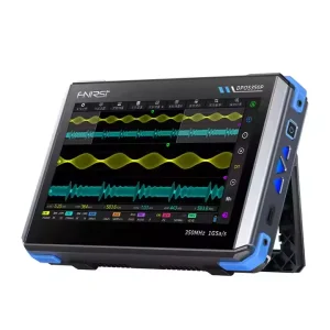 FNIRSI DPOS350P 4-in-1 350MHz Oscilloscope Spectrum Analyzer 50MHz Signal Generator FRA 1 GSa/s Sample Rate 8-16bit Resolution
