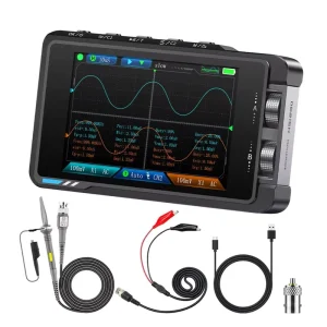 FNIRSI DS215H 2-in-1 Mini Repair Oscilloscope Dual Channel 50MHz Bandwidth 250MS/s Sampling Rate 8 Languages Support