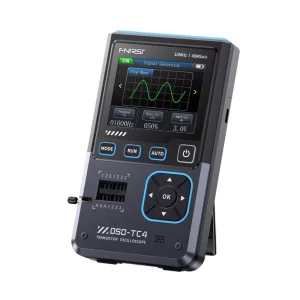 FNIRSI DSO-TC4 Upgrade 3 in 1 Digital Oscilloscope 10MHz 48Ms/s Transistor Tester Electronics Component Tester USB Charger Tools