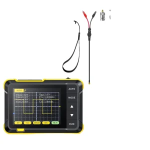 FNIRSI DSO152 2.5MSa/s 200KHz Analog Bandwidth 800 VPP PWM Output Handheld Mini Portable Oscilloscope P6100 Probe