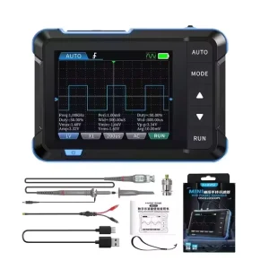 FNIRSI DSO153 Digital Portable Oscilloscope Signal Generator 2in1 1MHz Bandwidth 5MSa/s Sampling Rate Electronics Repair Tools