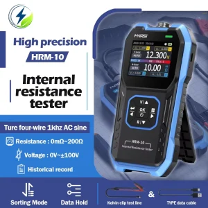FNIRSI HRM 10 Battery Voltage Internal Resistance Tester 18650 Digital High Precision for 18650 Car Battery Capacitor Tester
