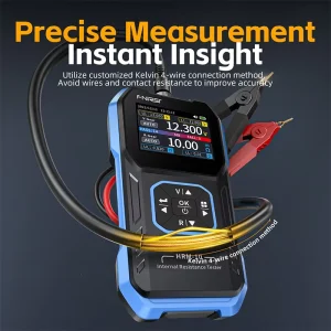 FNIRSI HRM-10 Lithium Battery Internal Resistance Instrument High Precision Voltage Resistance Measuring 18650 Battery Detection