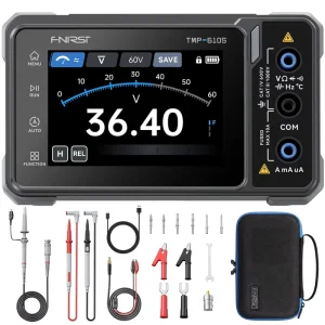 FNIRSI TMP 610S 3 in 1 Digital Multimeter Oscilloscope Signal Generator 60000 Counts True RMS Bluetooth APP Auto Range DSO DDS