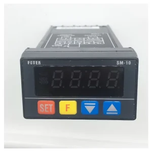 FOTEK SM 10 Single Phase 48*28 4-Digit LED Display Voltage Meter Tachometer Line Speed Meter Features Alarm Output 220V AC