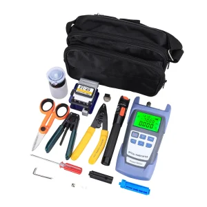 FTTH Optical Fiber Kit with Optical Fiber Cutter and Optical Power Meter and Visual Fault Locator Optical Fiber Tool Set