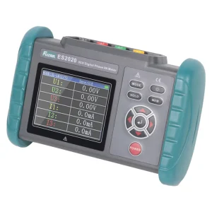 FUZRR ES2020 Multi Functional High precision Three phase Digital Phase Volt Ampere Meter Power Tester Phase Sequence Test