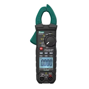 FUZRR FR210C Resistance Diode Measurements Digital Clamp Meter 4000 Counts True RMS AC DC 200A Ohm LowZ NCV Clamp Multimeter