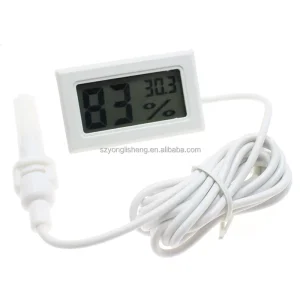 FY-12 Mini LCD Digital Thermometer Hygrometer Gauge Tester with Probe