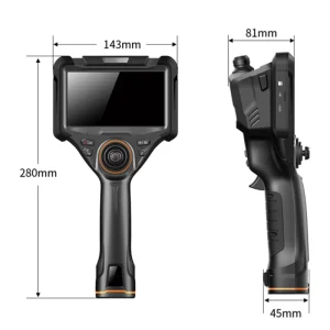 Factory 5 Inch Large Screen IP54 Waterproof Professional Industrial Video Endoscope Tool LED Illumination 6 Hours Battery Life